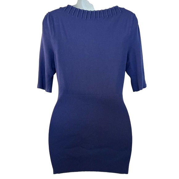 INC International Concepts Y2K Periwinkle Half Sleeve Scoop Neck Sweater - M - Picture 5 of 7